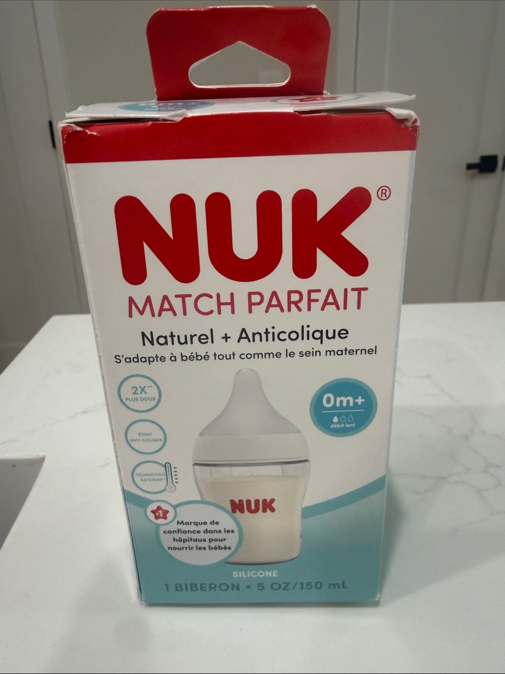 NUK Match Parfait Silicone Baby Bottle - White